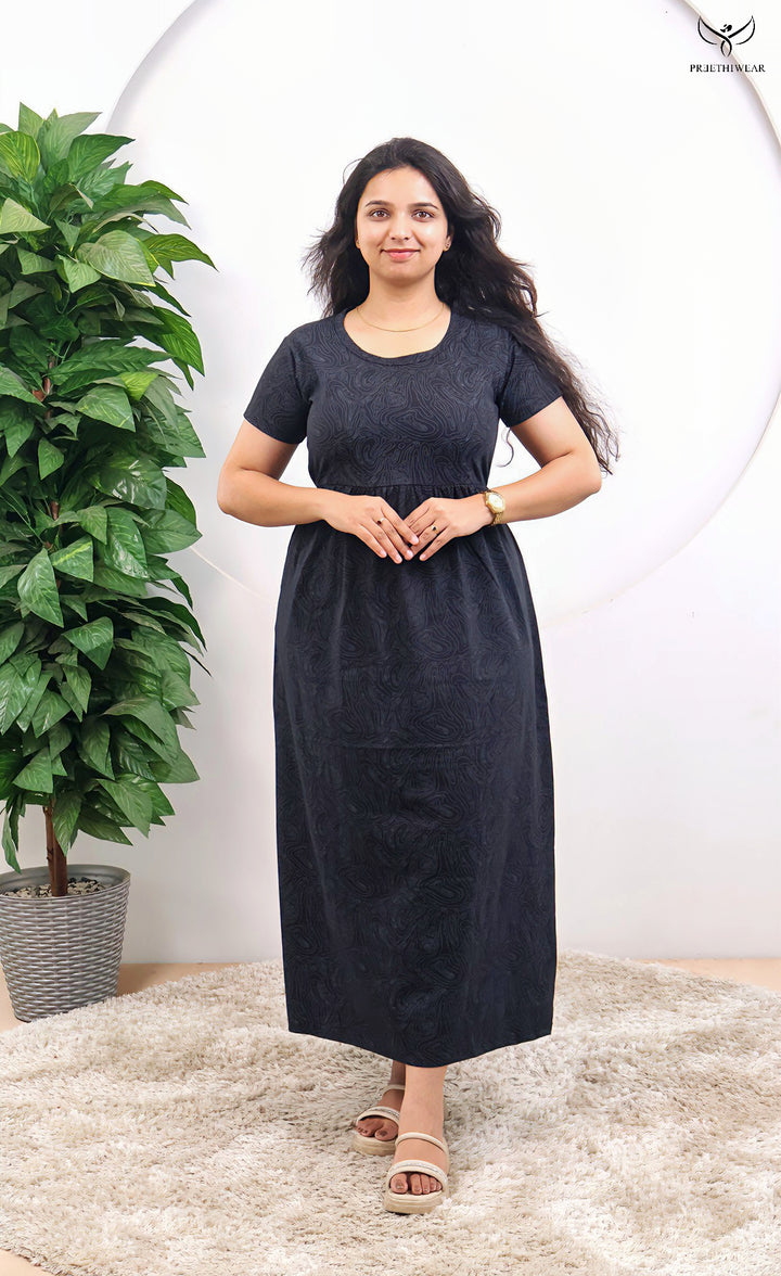 Gaurika SoftCotton Full Length  Maxi Loungewear