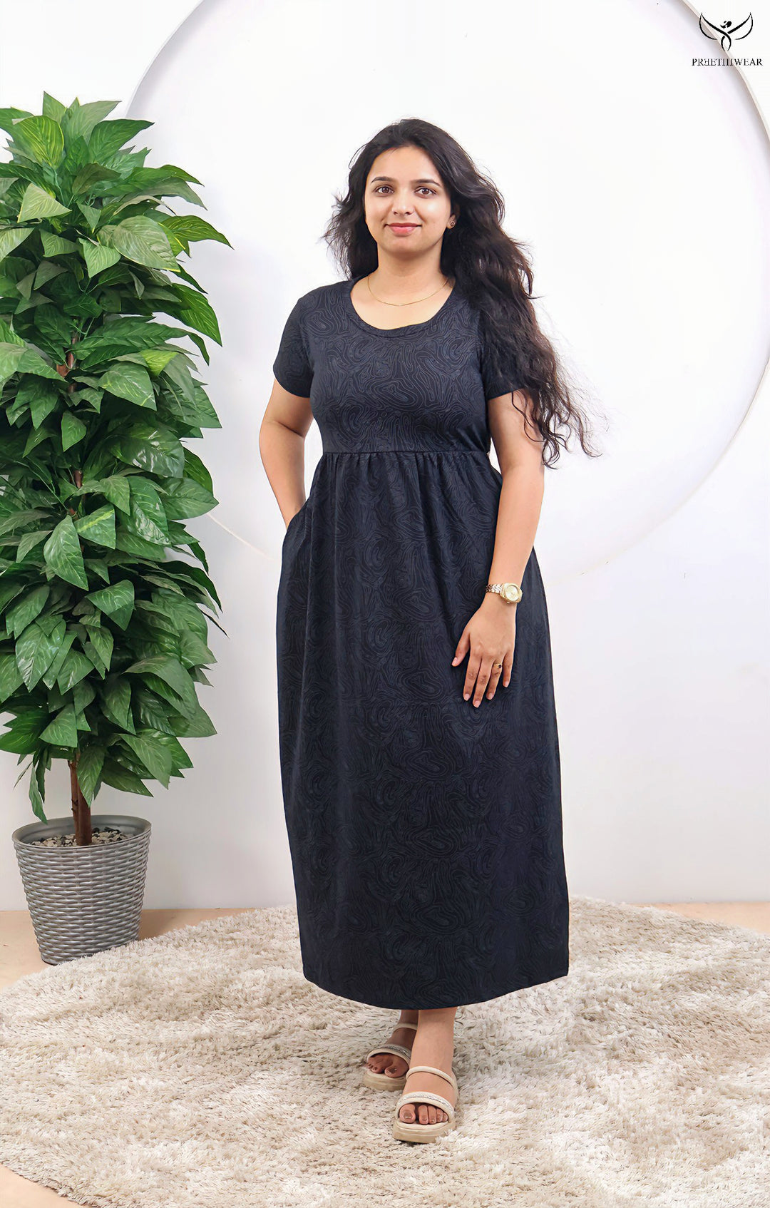 Gaurika SoftCotton Full Length  Maxi Loungewear