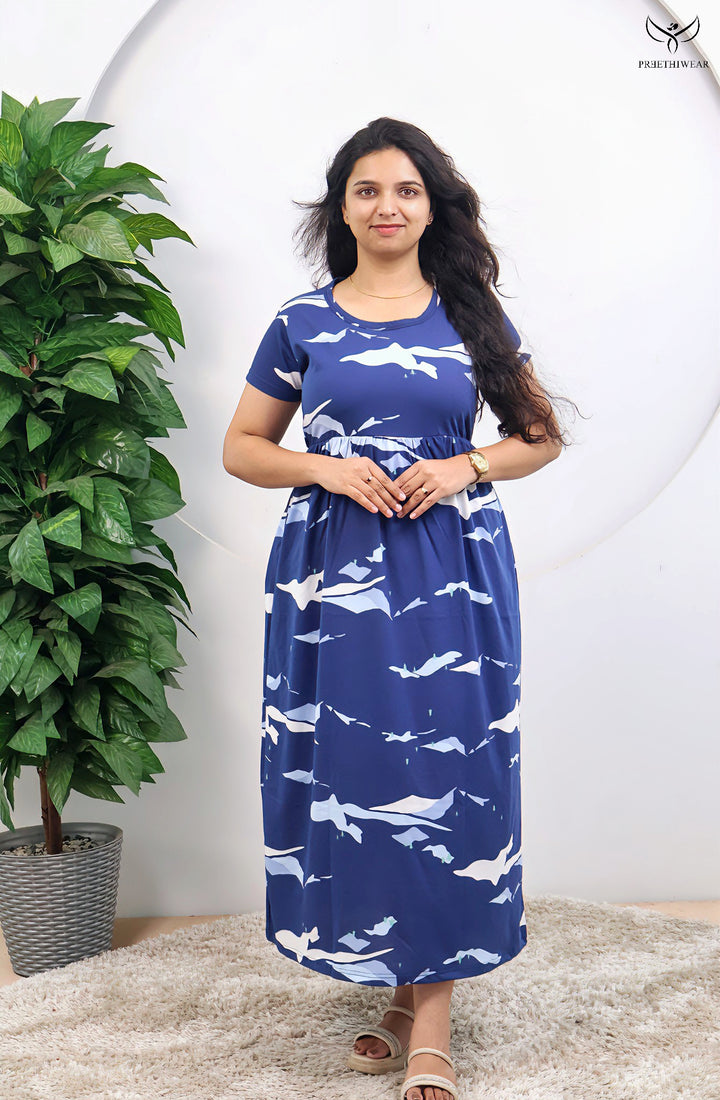 Dusehra SoftCotton Full Length  Maxi Loungewear