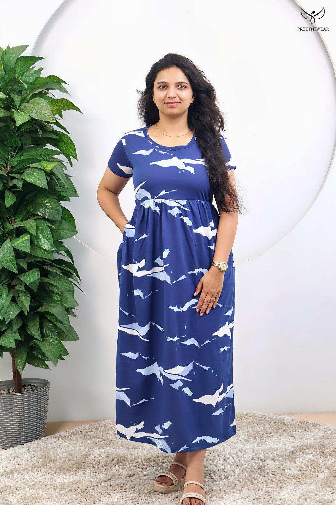 Dusehra SoftCotton Full Length  Maxi Loungewear