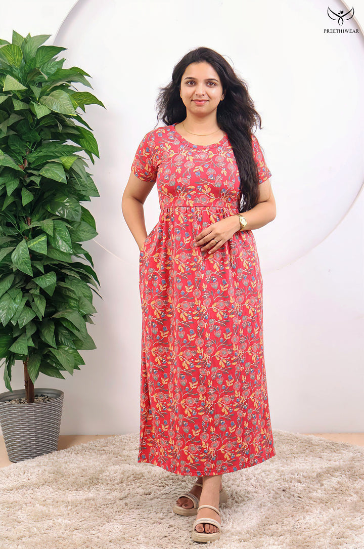 Idika SoftCotton Full Length  Maxi Loungewear