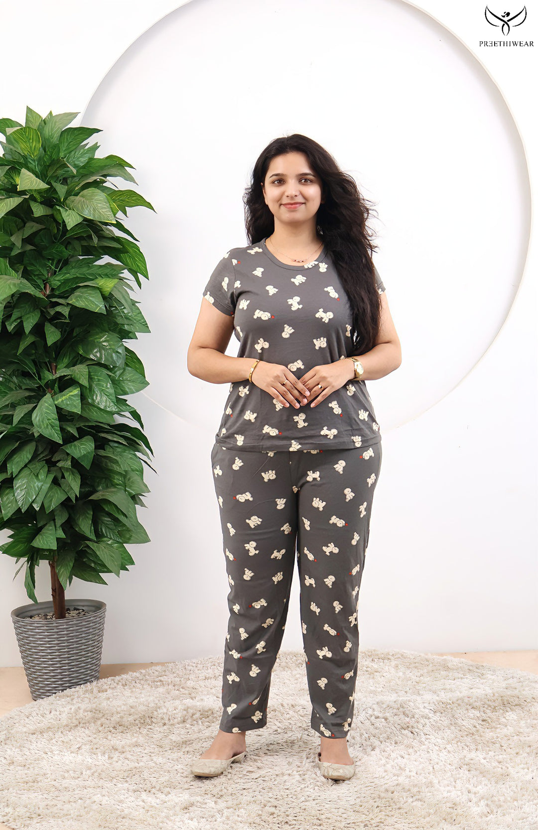 Shanvi SoftCotton Lounge Wear Full Pant