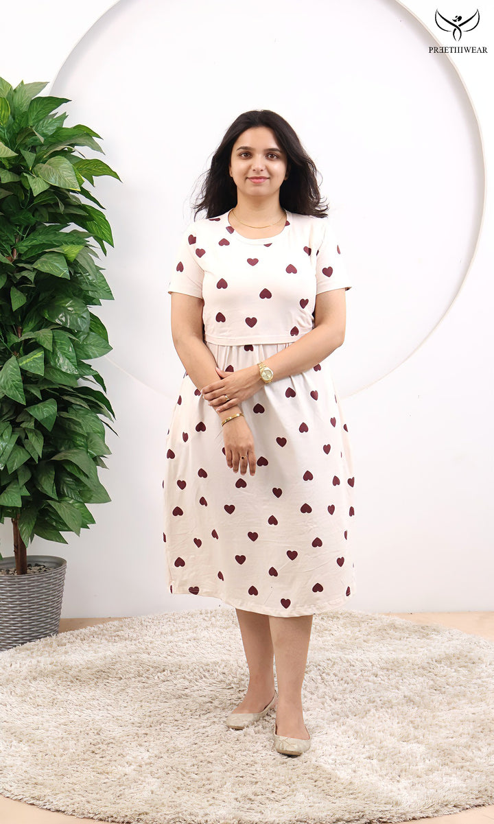 Lilag SoftCotton Calf Length Maternity Loungewear