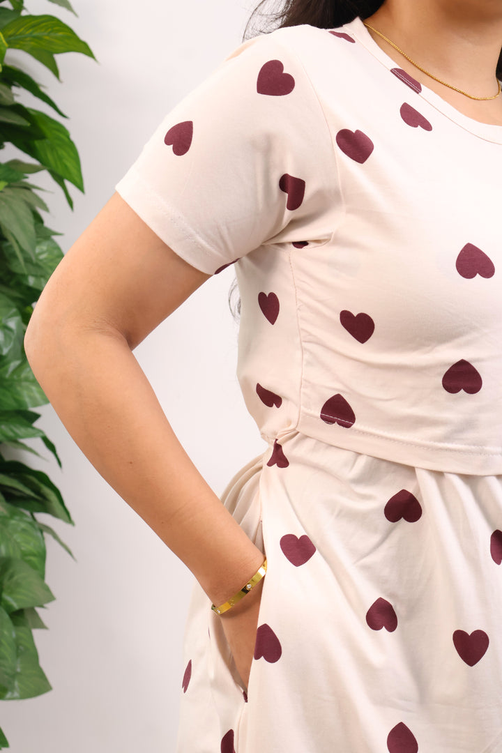 Lilag SoftCotton Calf Length Maternity Loungewear