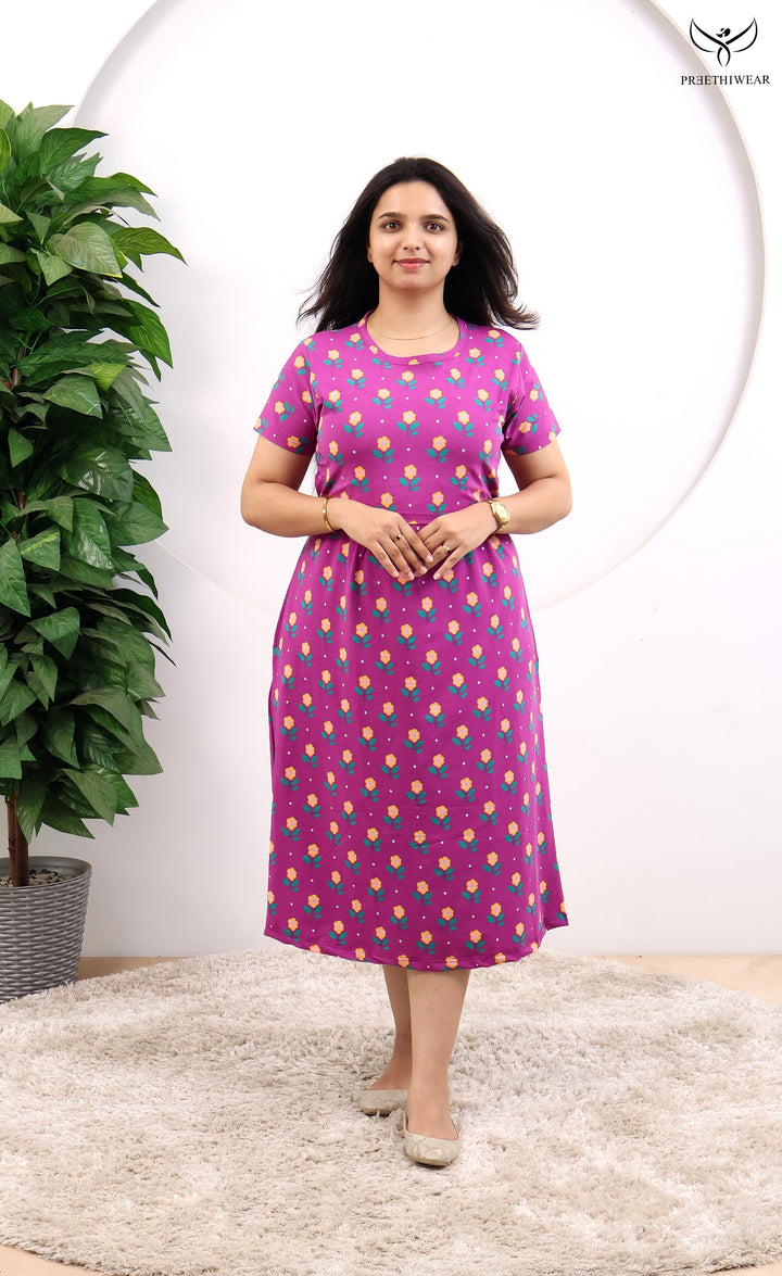 Delta SoftCotton Calf Length Maternity Loungewear
