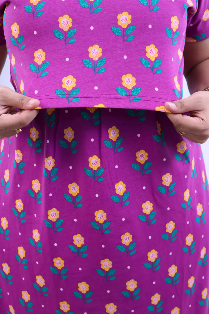 Delta SoftCotton Calf Length Maternity Loungewear