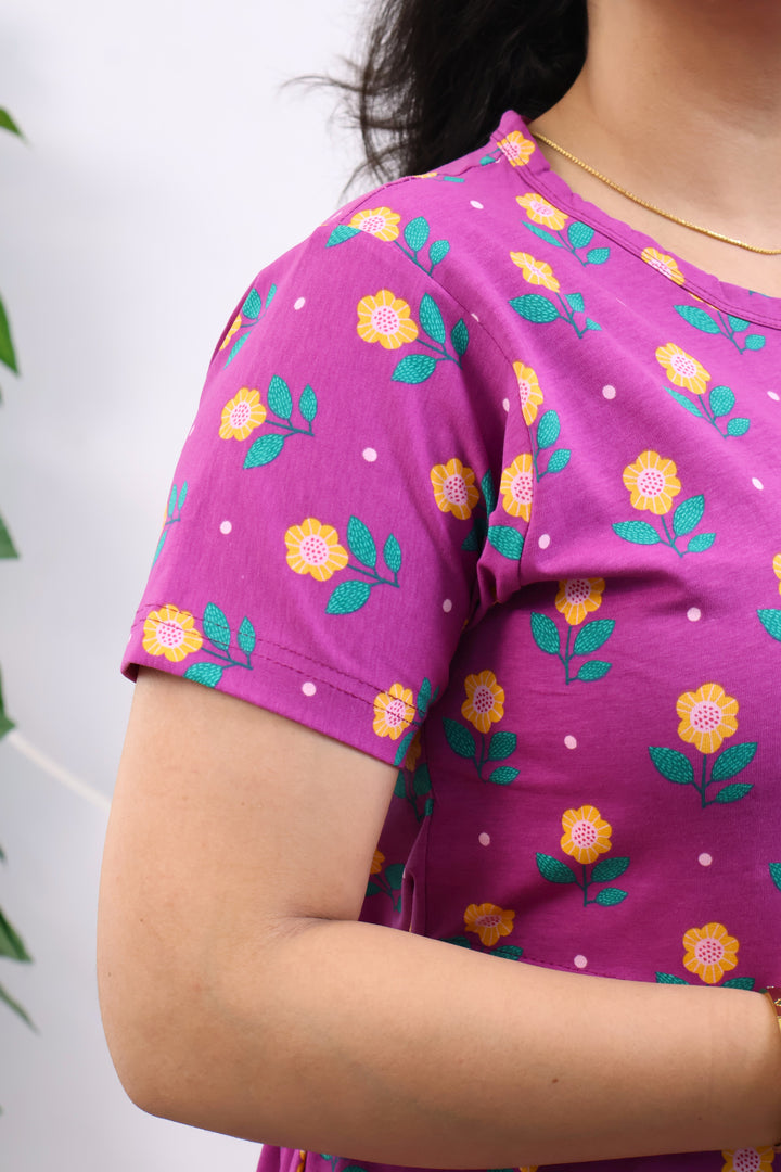Delta SoftCotton Calf Length Maternity Loungewear