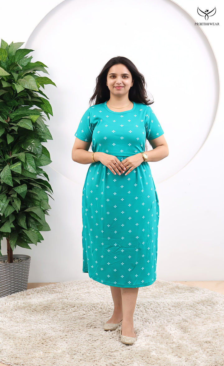 Solana SoftCotton Calf Length Maternity Loungewear