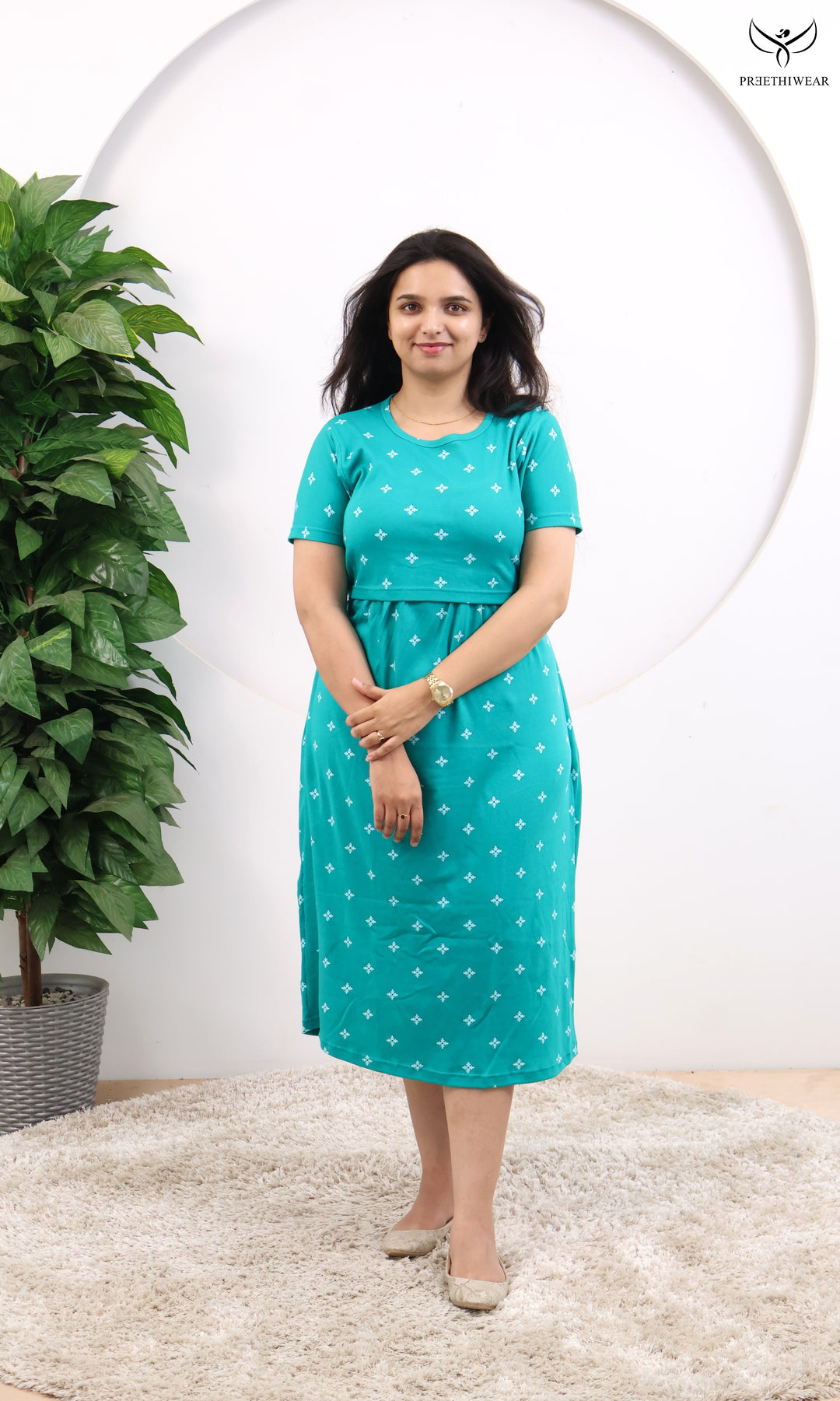 Solana SoftCotton Calf Length Maternity Loungewear
