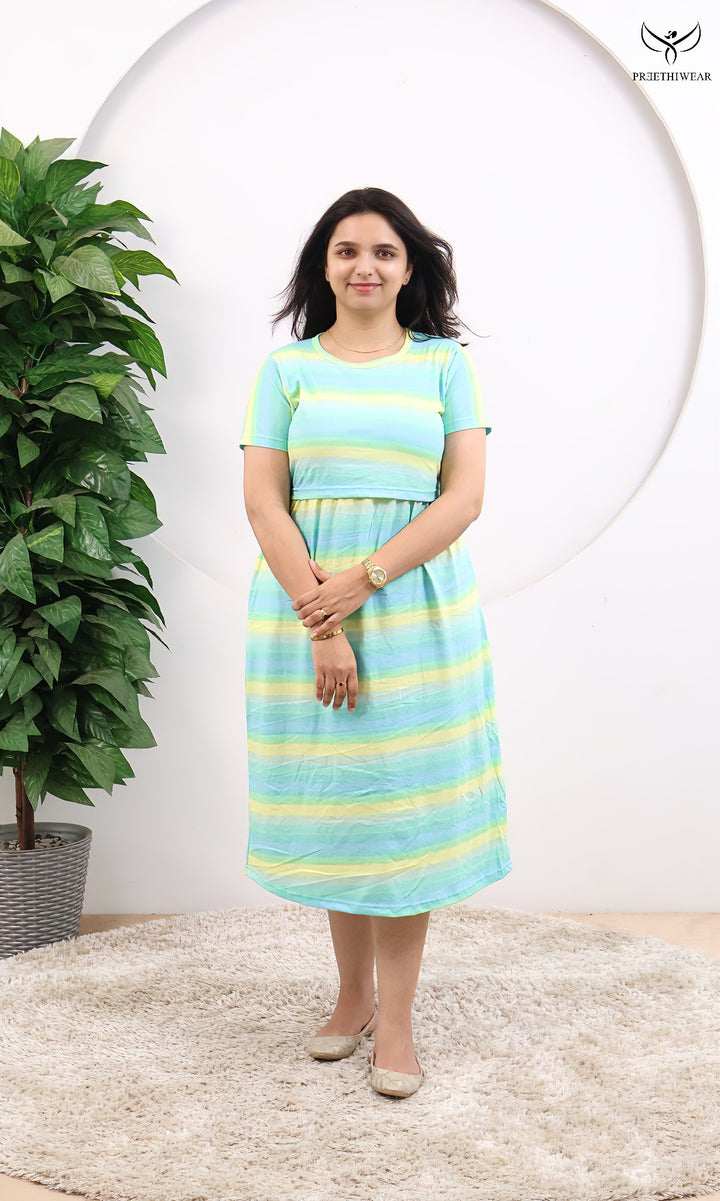 Roamy SoftCotton Calf Length Maternity Loungewear