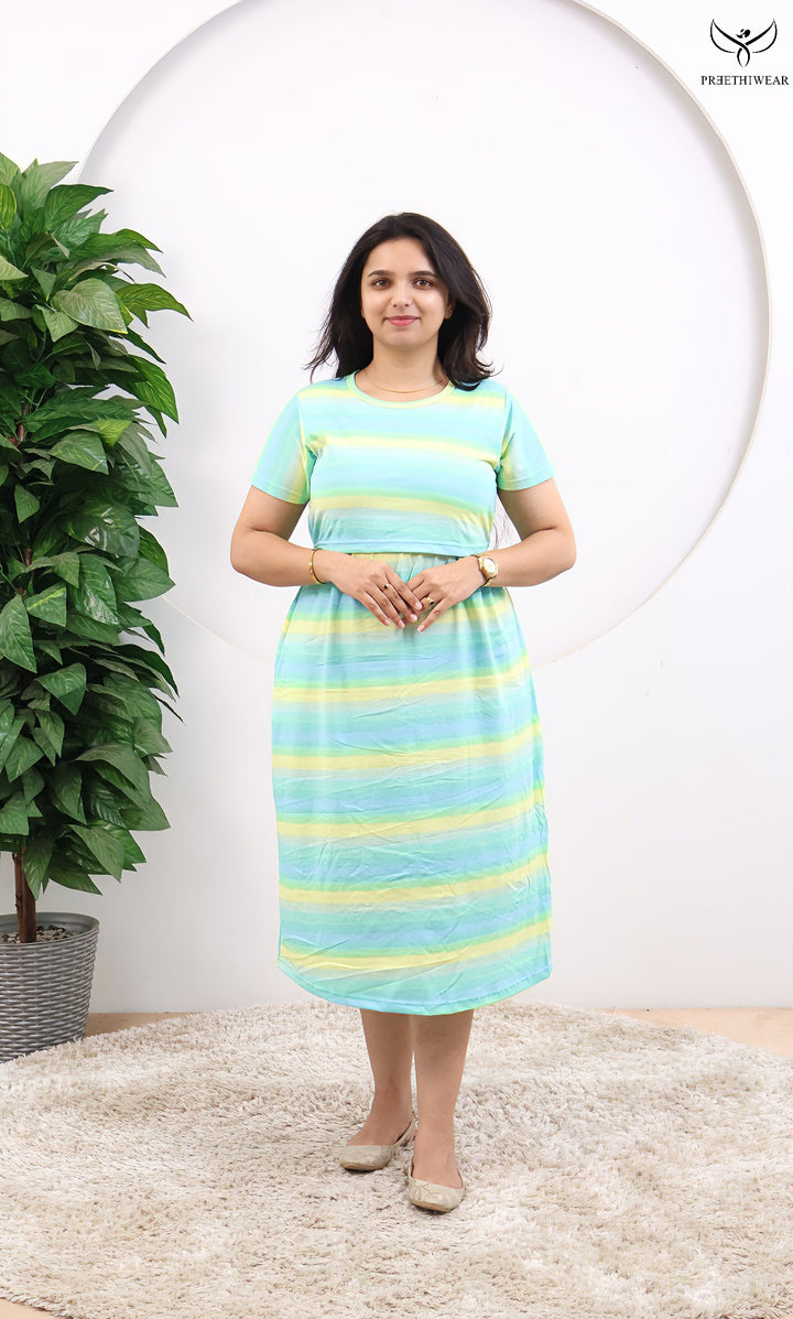 Roamy SoftCotton Calf Length Maternity Loungewear