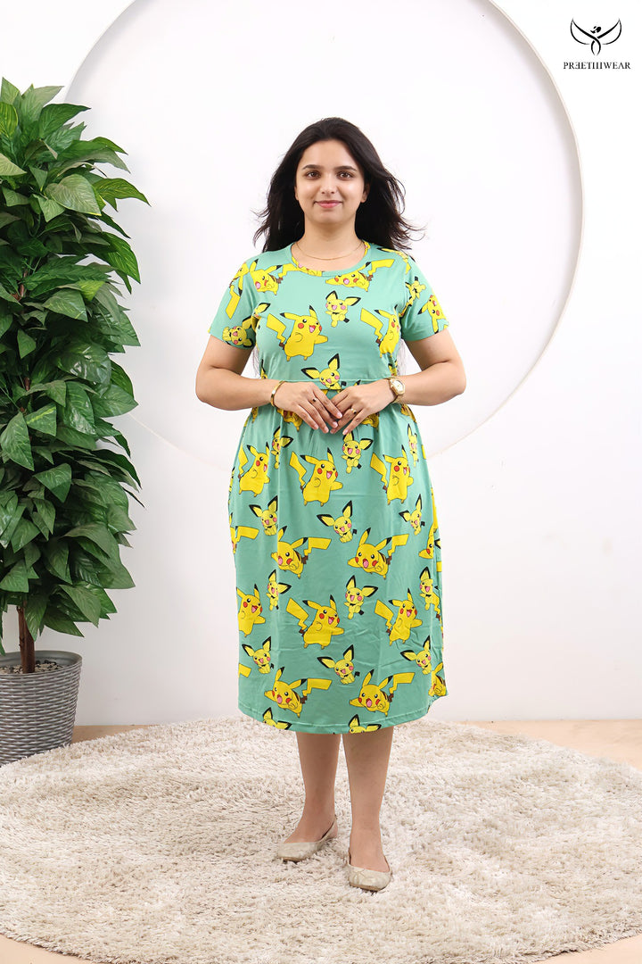 Posey SoftCotton Calf Length Maternity Loungewear