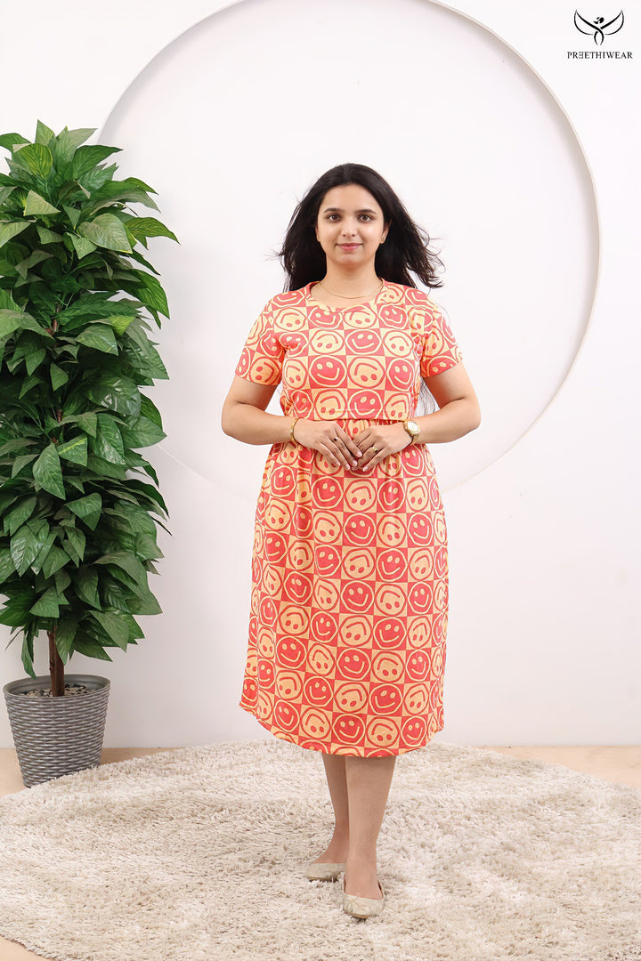 Stevie SoftCotton Calf Length Maternity Loungewear