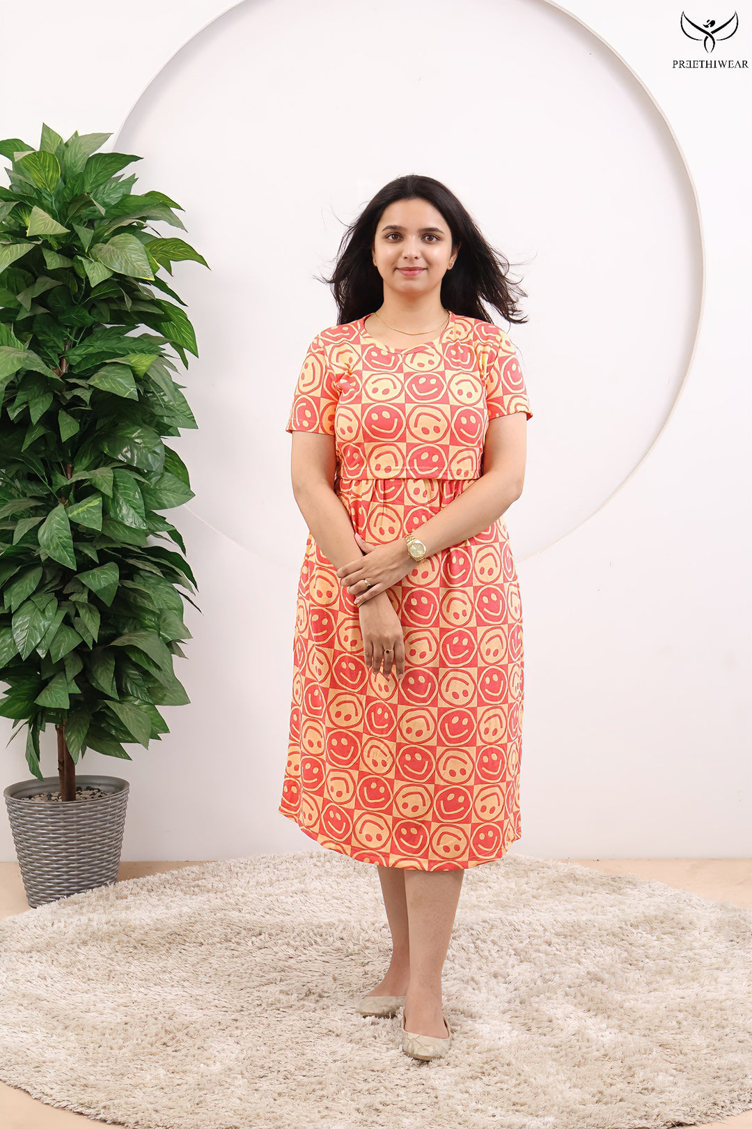 Stevie SoftCotton Calf Length Maternity Loungewear