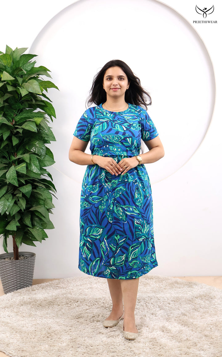Arila SoftCotton Calf Length Maternity Loungewear