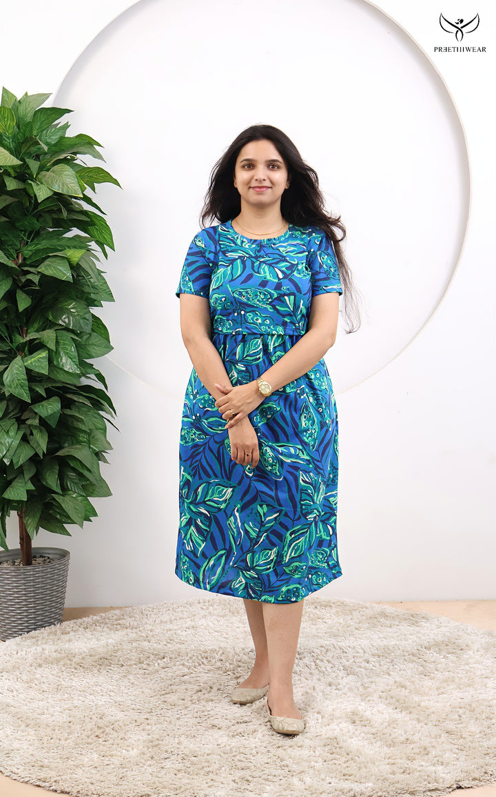 Arila SoftCotton Calf Length Maternity Loungewear