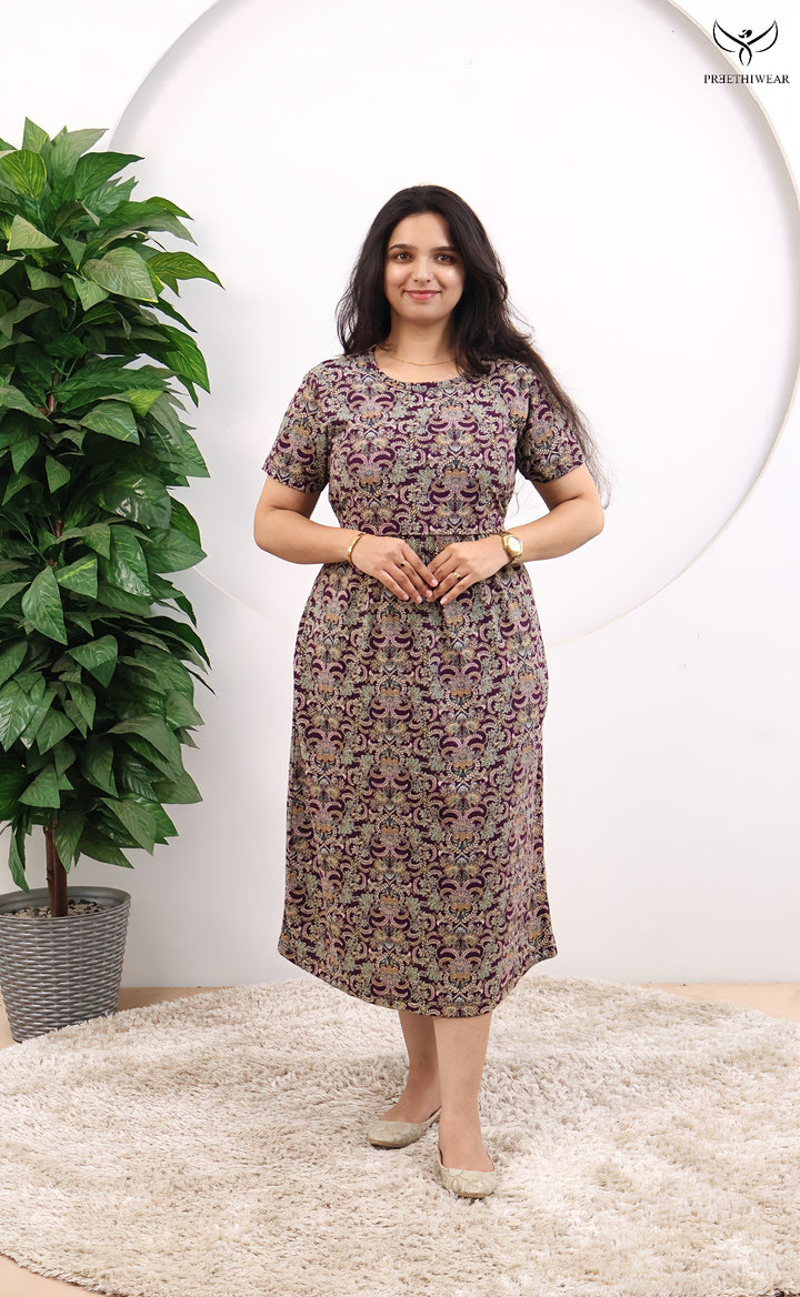 Isable SoftCotton Calf Length Maternity Loungewear