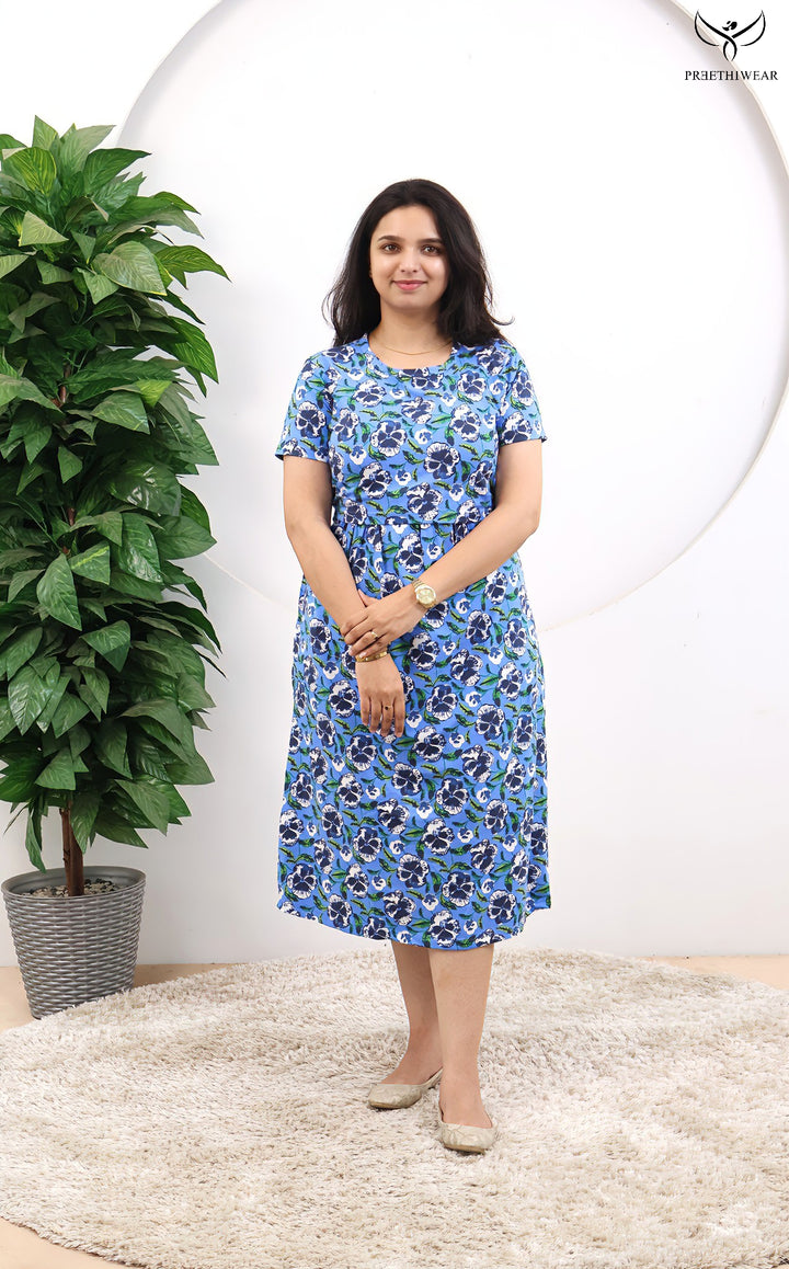 Flona SoftCotton Calf Length Maternity Loungewear