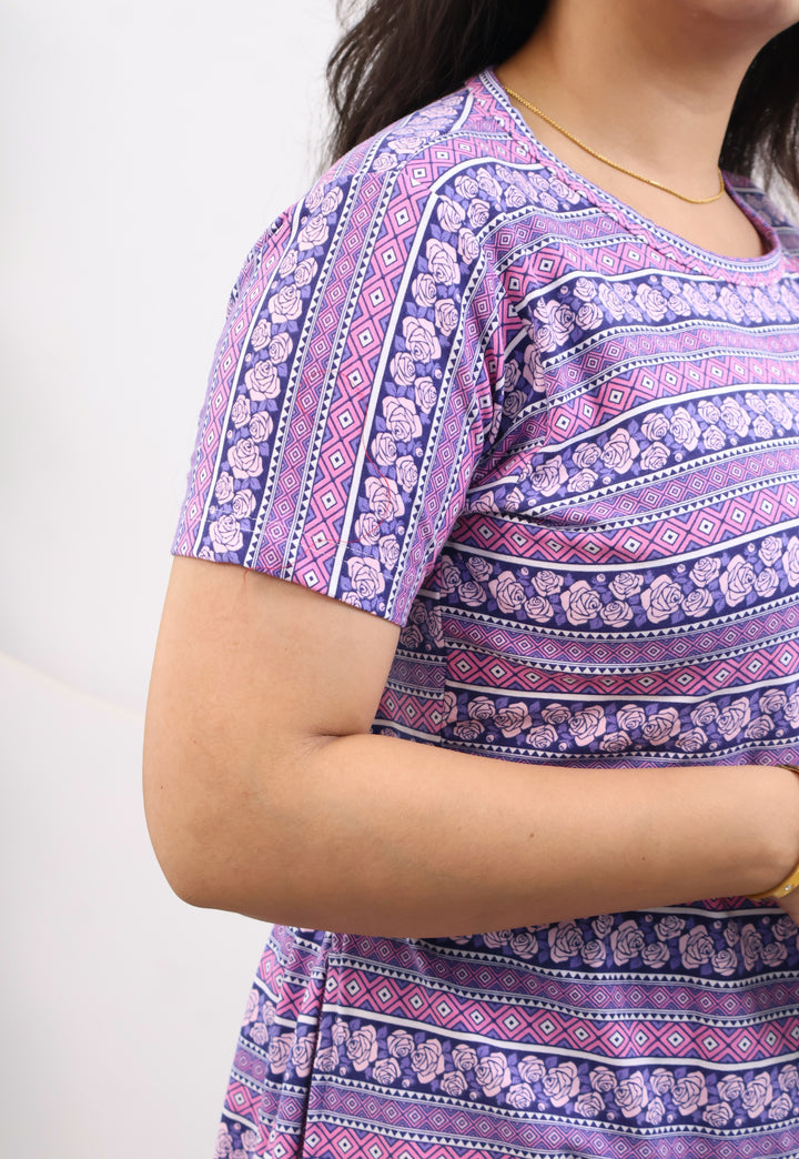 Yurena SoftCotton Calf Length Maternity Loungewear