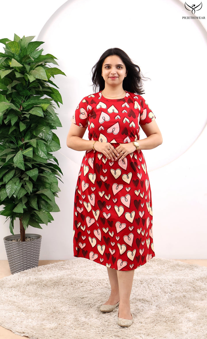 Teela SoftCotton Calf Length Maternity Loungewear