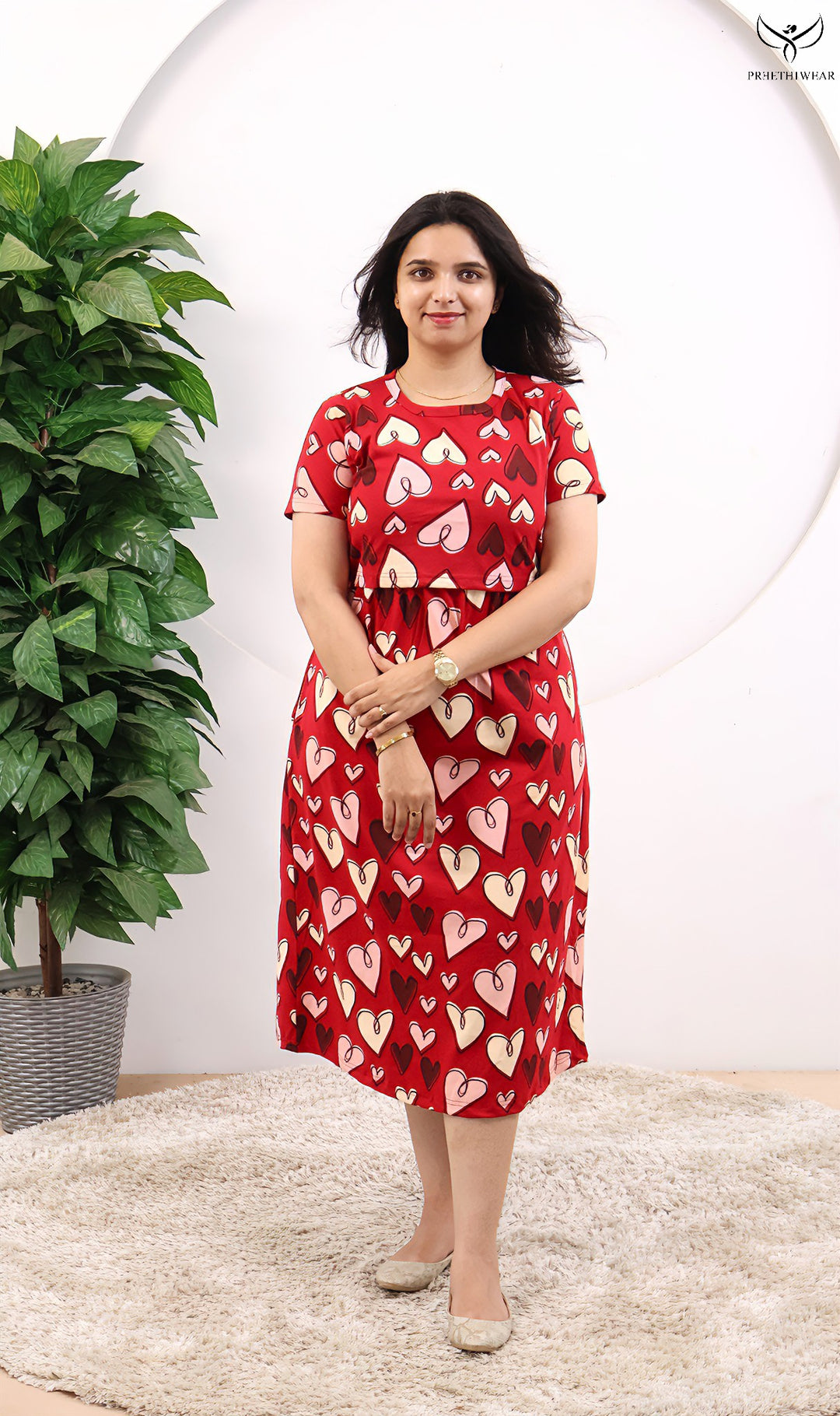 Teela SoftCotton Calf Length Maternity Loungewear