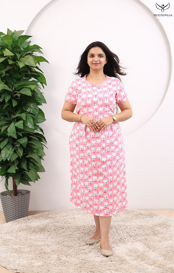 Senua SoftCotton Calf Length Maternity Loungewear