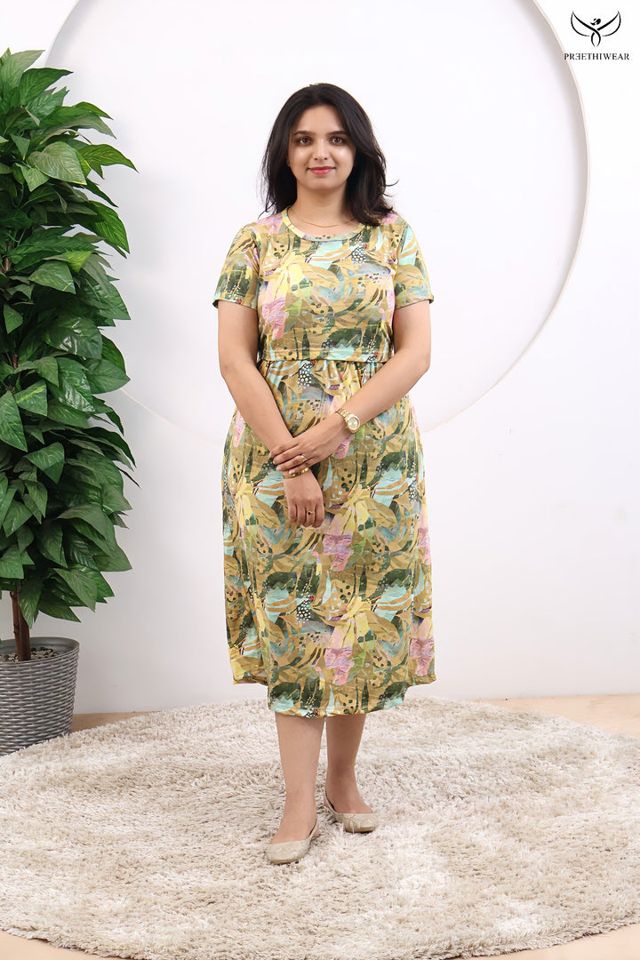 Louis SoftCotton Calf Length Maternity Loungewear