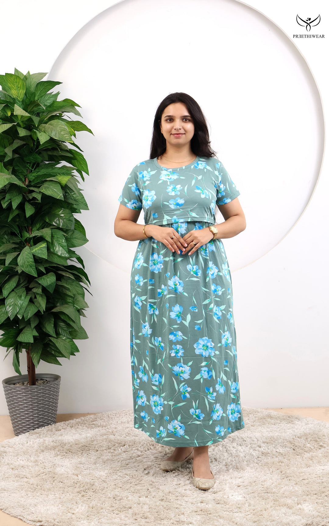 Josie Soft Cotton Full Length Maternity Loungewear