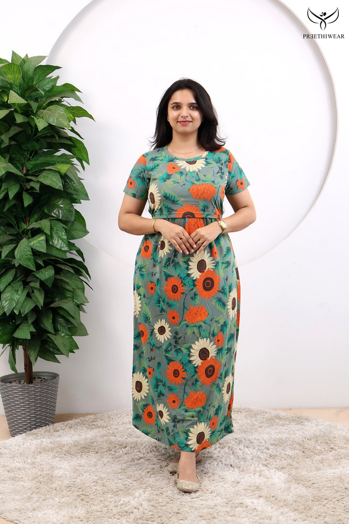 Avyira SoftCotton Full Length Maternity Loungewear