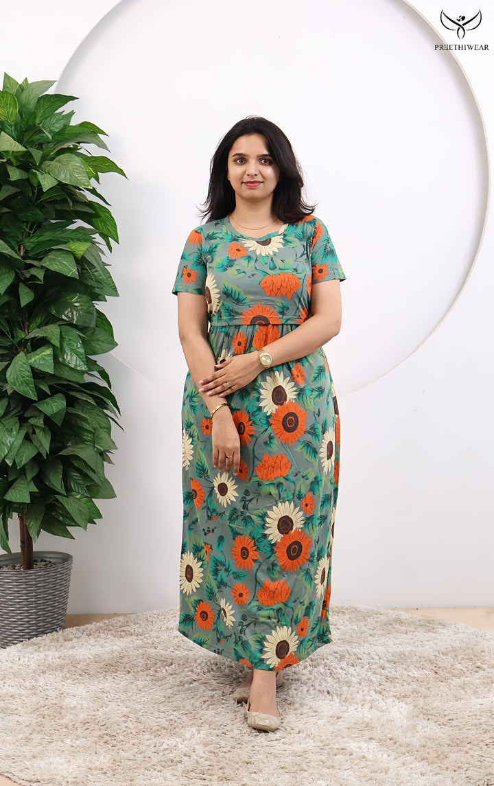 Avyira SoftCotton Full Length Maternity Loungewear