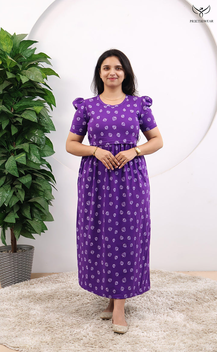 Hanusha SoftCotton Full Length Maternity Loungewear