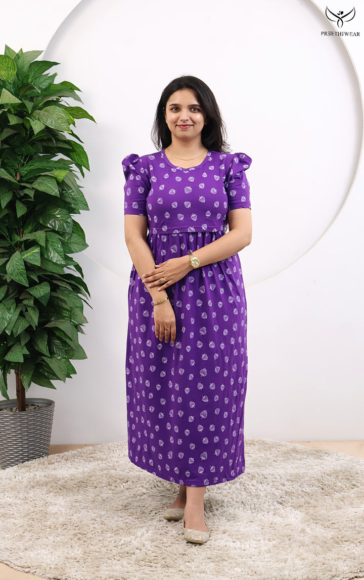 Hanusha SoftCotton Full Length Maternity Loungewear