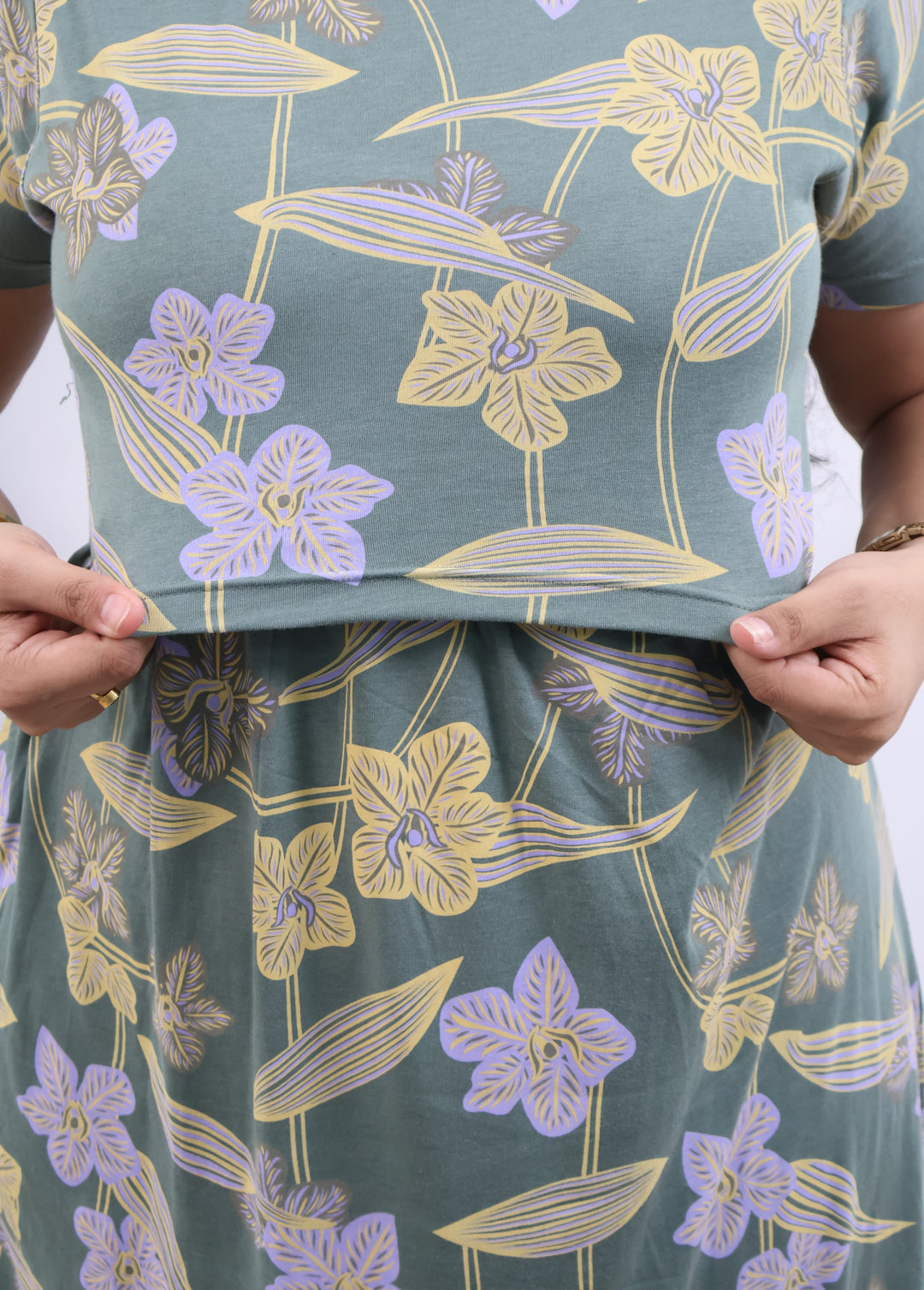 Yudika SoftCotton Full Length Maternity Loungewear