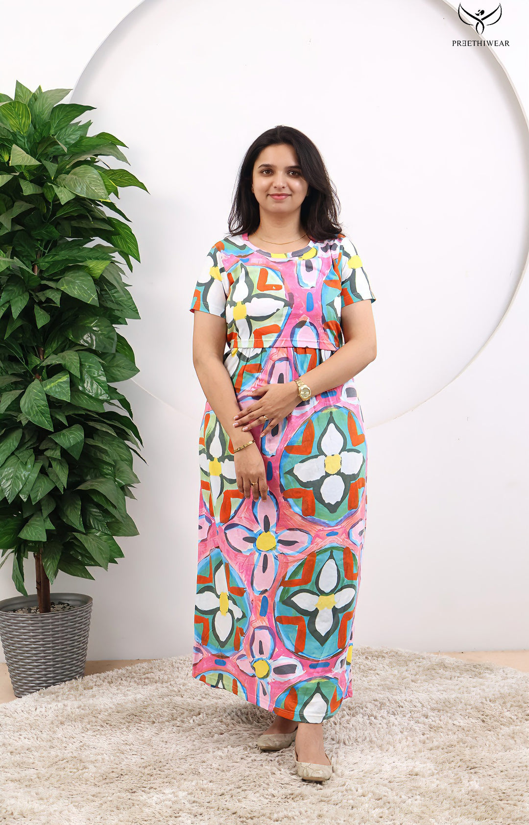 Ismira SoftCotton Full Length Maternity Loungewear