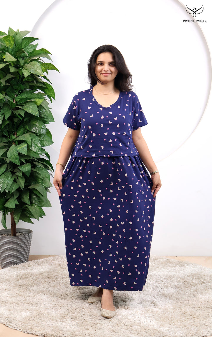Isla1 SoftCotton Full Length Maternity Loungewear
