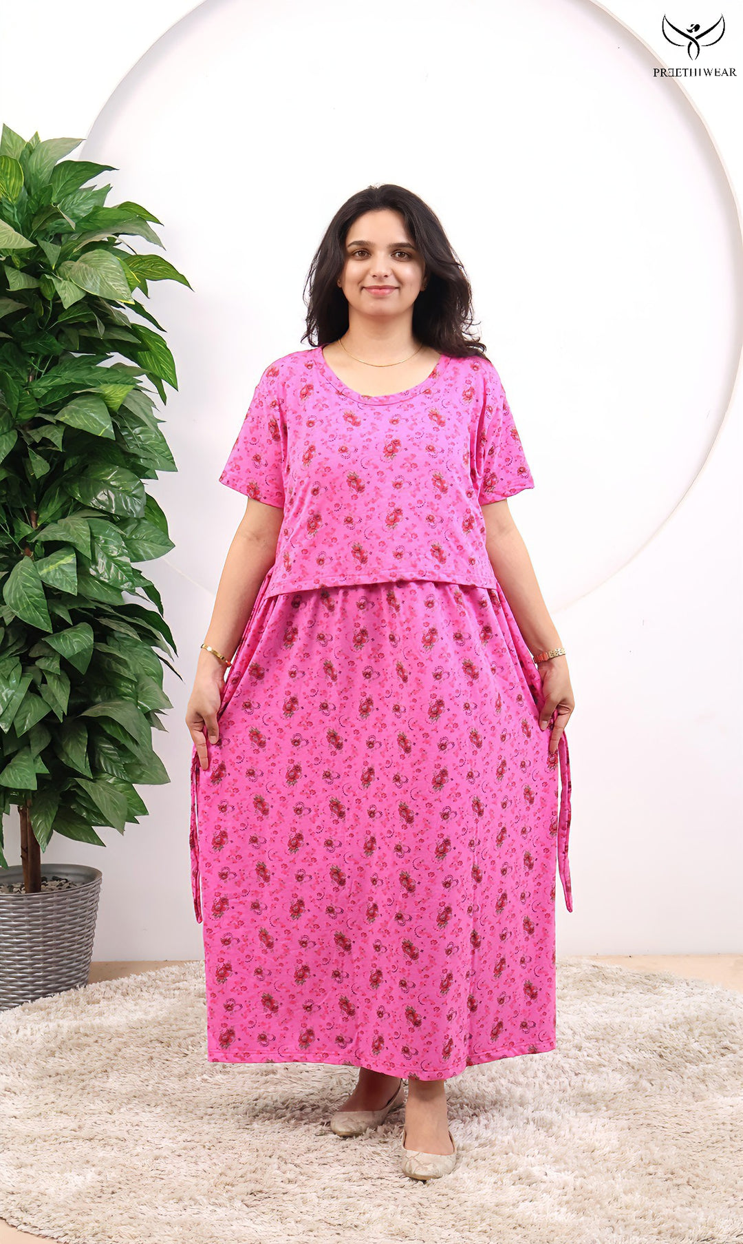 Cara1 SoftCotton Full Length Maternity Loungewear