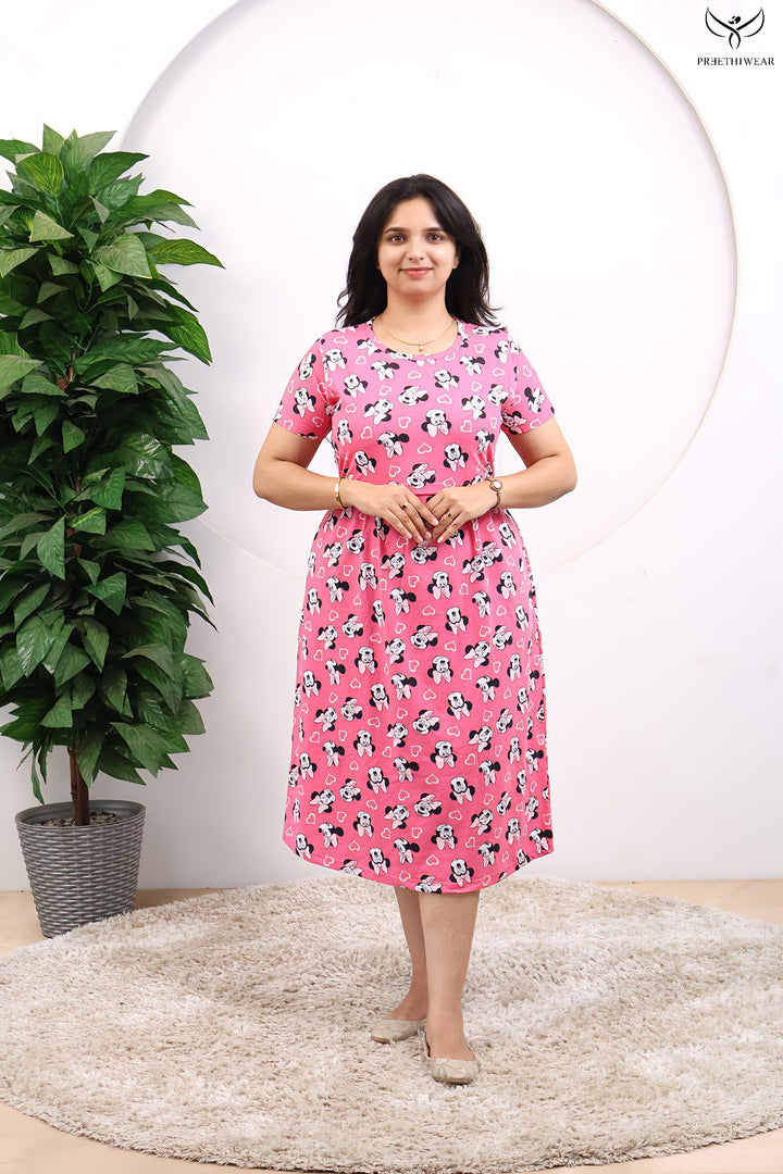Enara SoftCotton Calf Length Maternity Loungewear