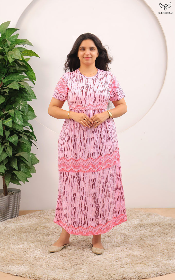 Hinduja SoftCotton Full Length Maternity Loungewear