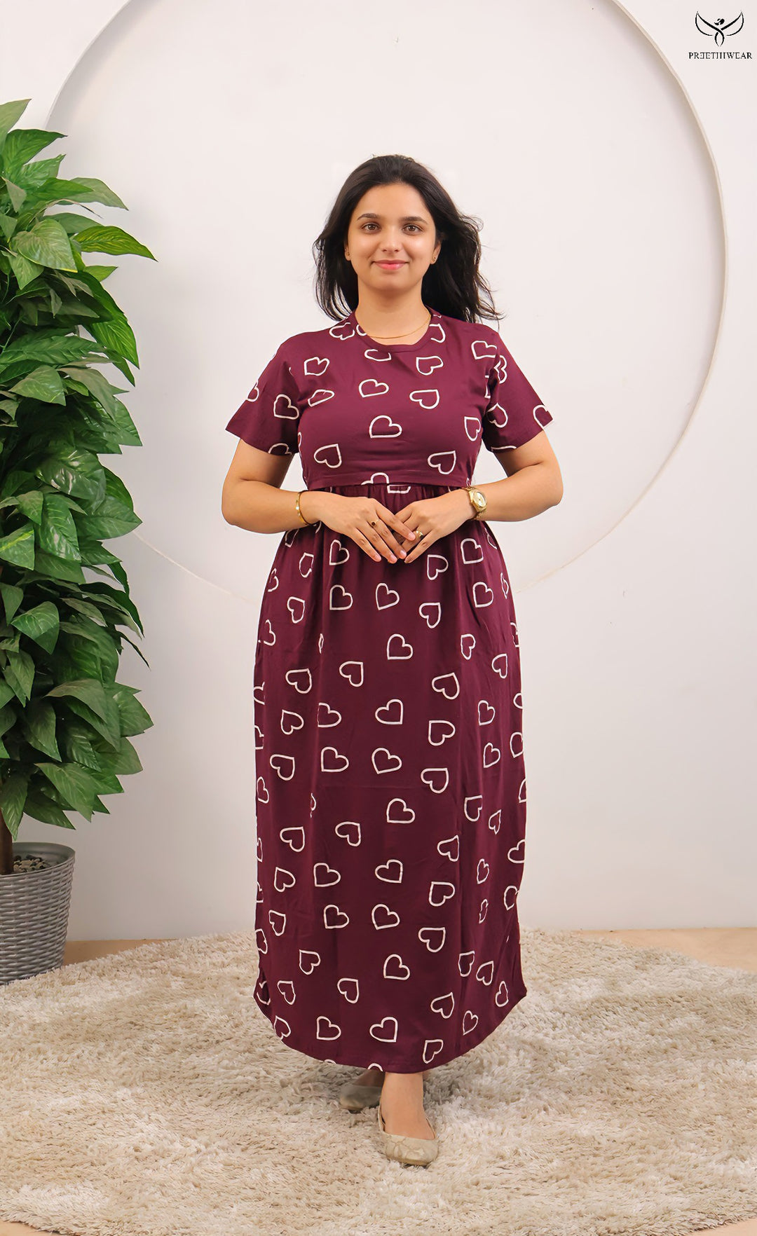 Vinuta SoftCotton Full Length Maternity Loungewear