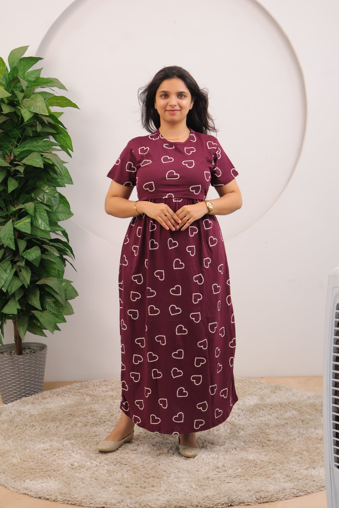 Vinuta SoftCotton Full Length Maternity Loungewear