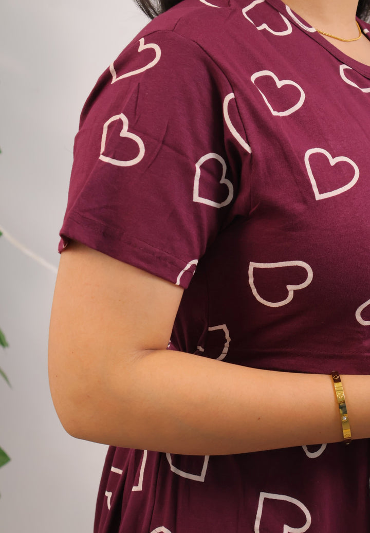 Vinuta SoftCotton Full Length Maternity Loungewear