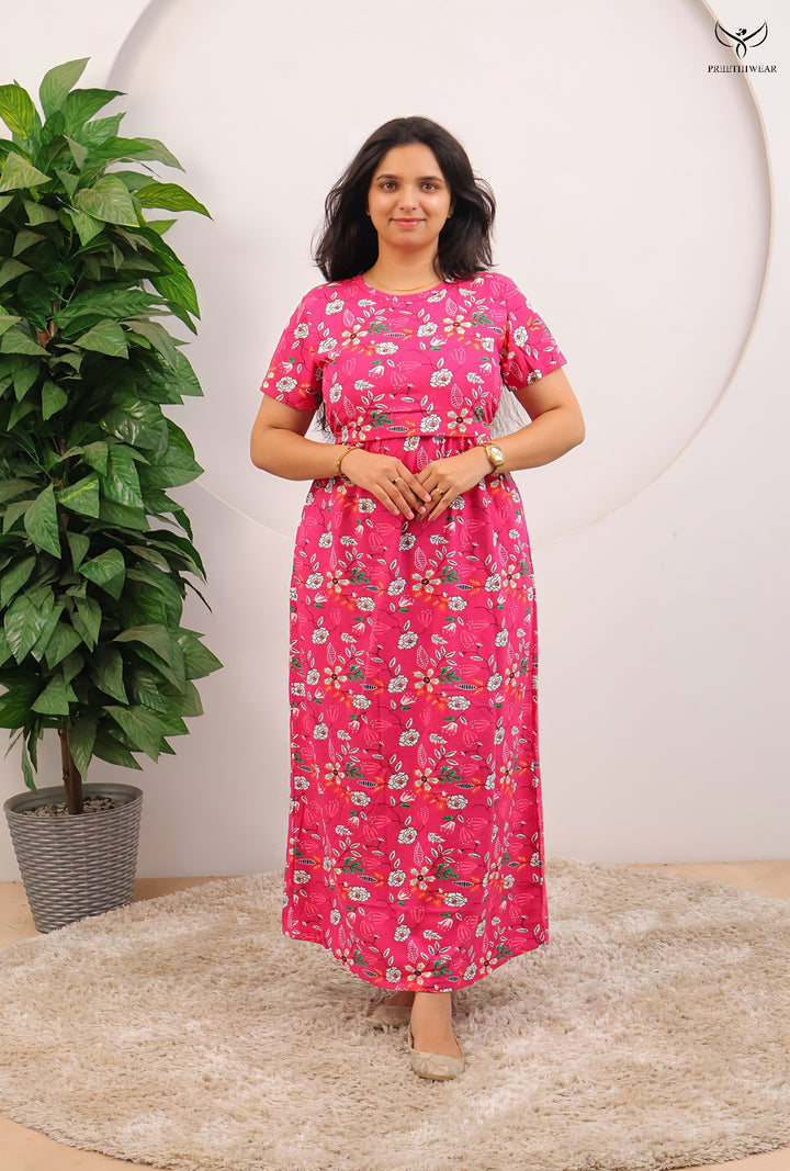 Yashwin  SoftCotton Full Length Maternity Loungewear