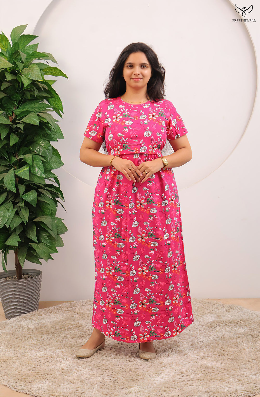 Yashwin  SoftCotton Full Length Maternity Loungewear