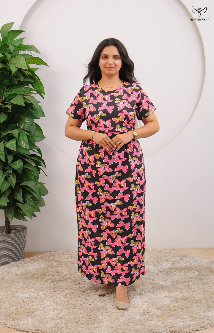 Raziya SoftCotton Full Length Maternity Loungewear