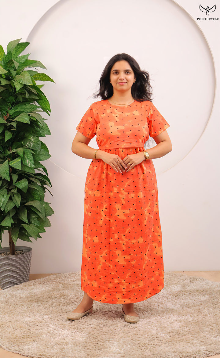 Richa1 SoftCotton Full Length Maternity Loungewear