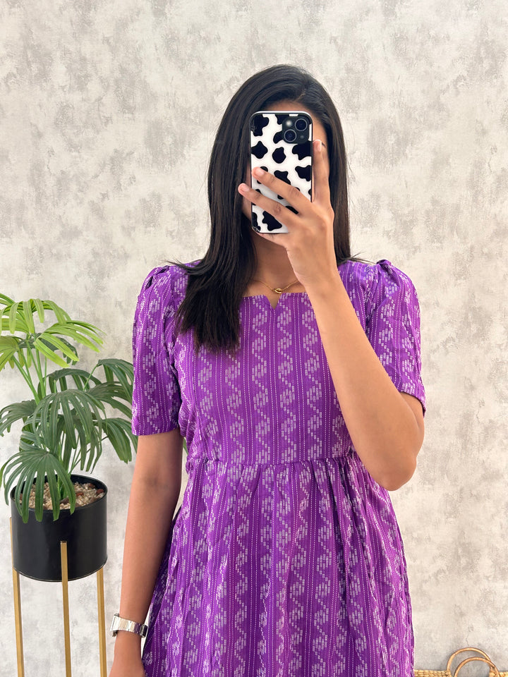 Hithu Maternity Cotton Kurthi With Single Flare