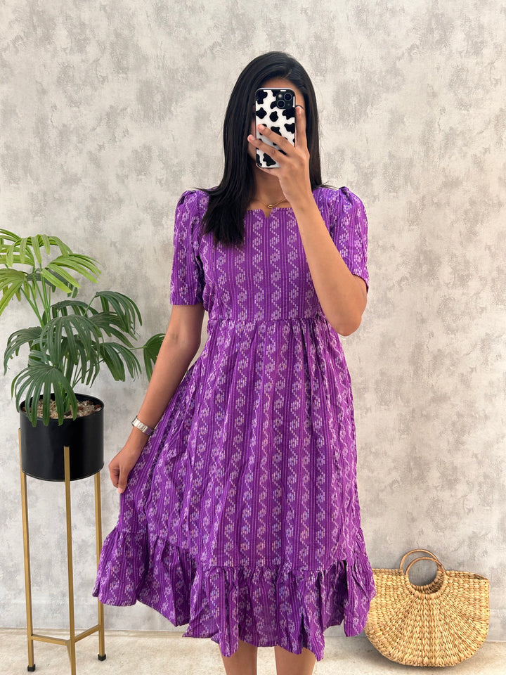 Hithu Maternity Cotton Kurthi With Single Flare