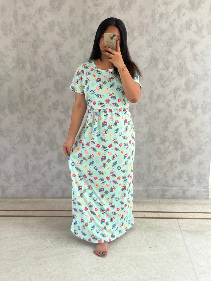 Dipti Lightweight SoftCotton Full Length Maternity Loungewear
