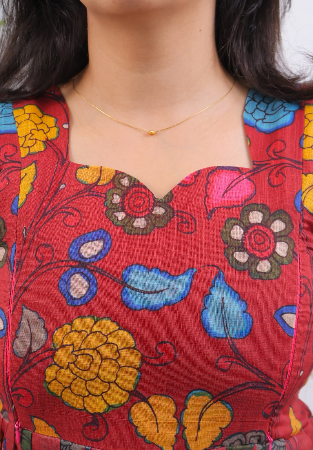 Esther3 Kalamkari  Maternity Dress