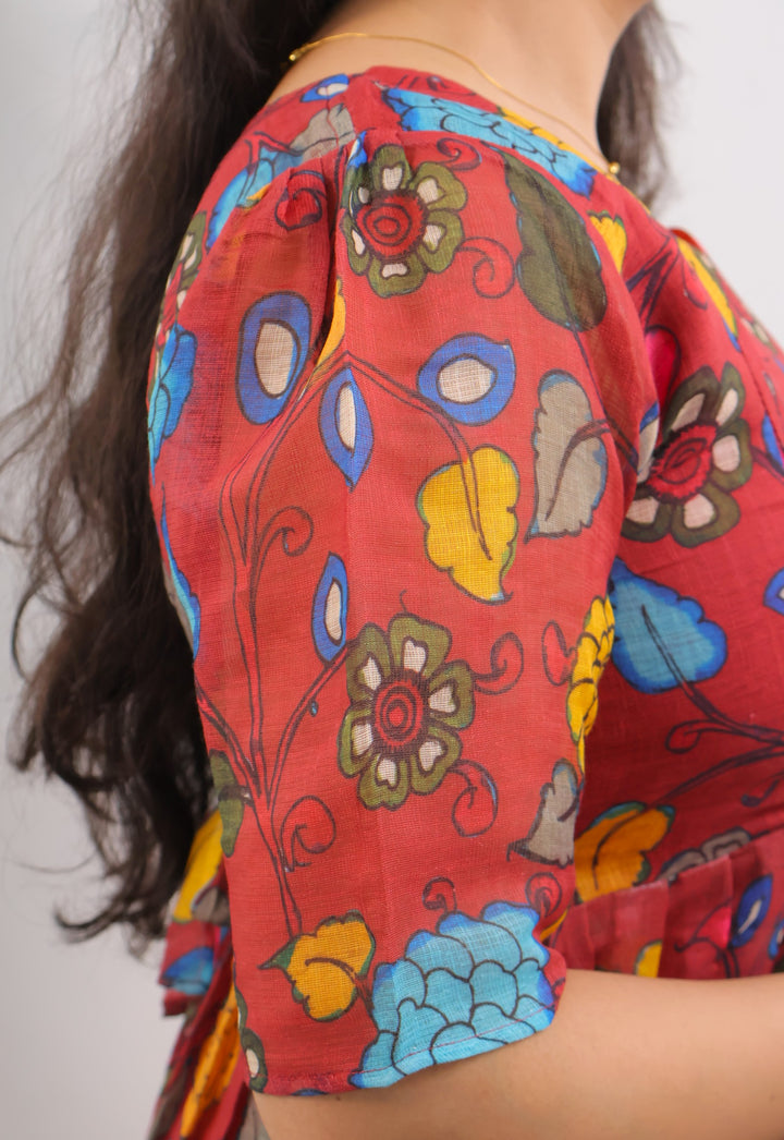 Esther3 Kalamkari  Maternity Dress